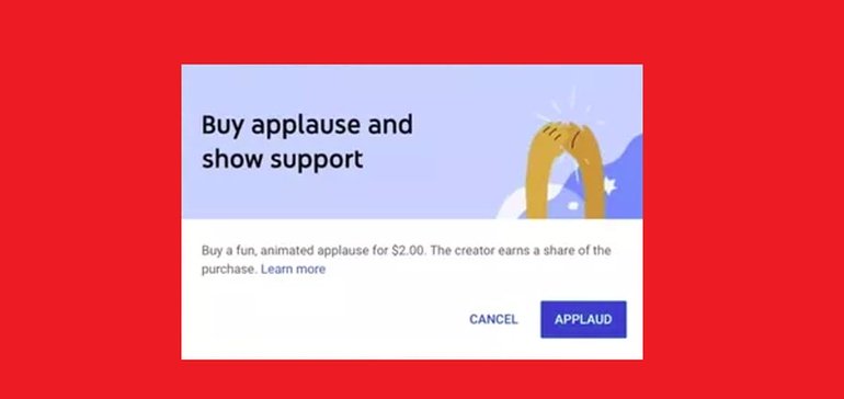 youtube-tests-new-applause-creator-donation-feature-expanding-on-super-chat