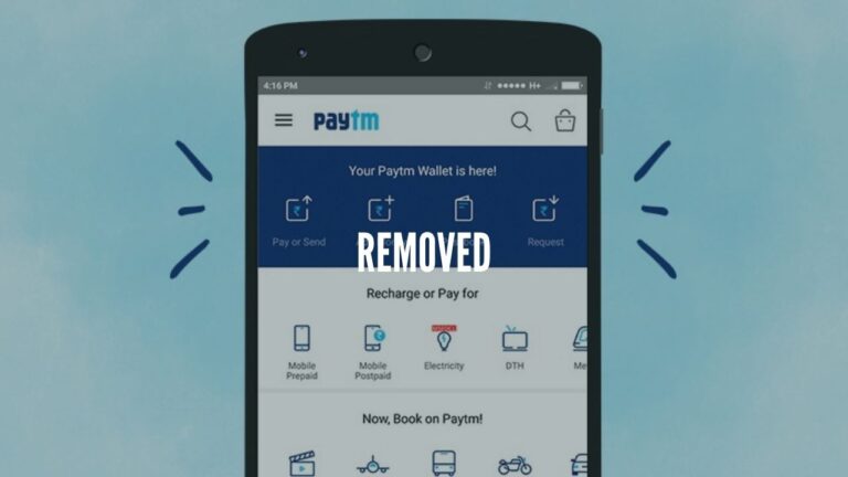 paytm removed