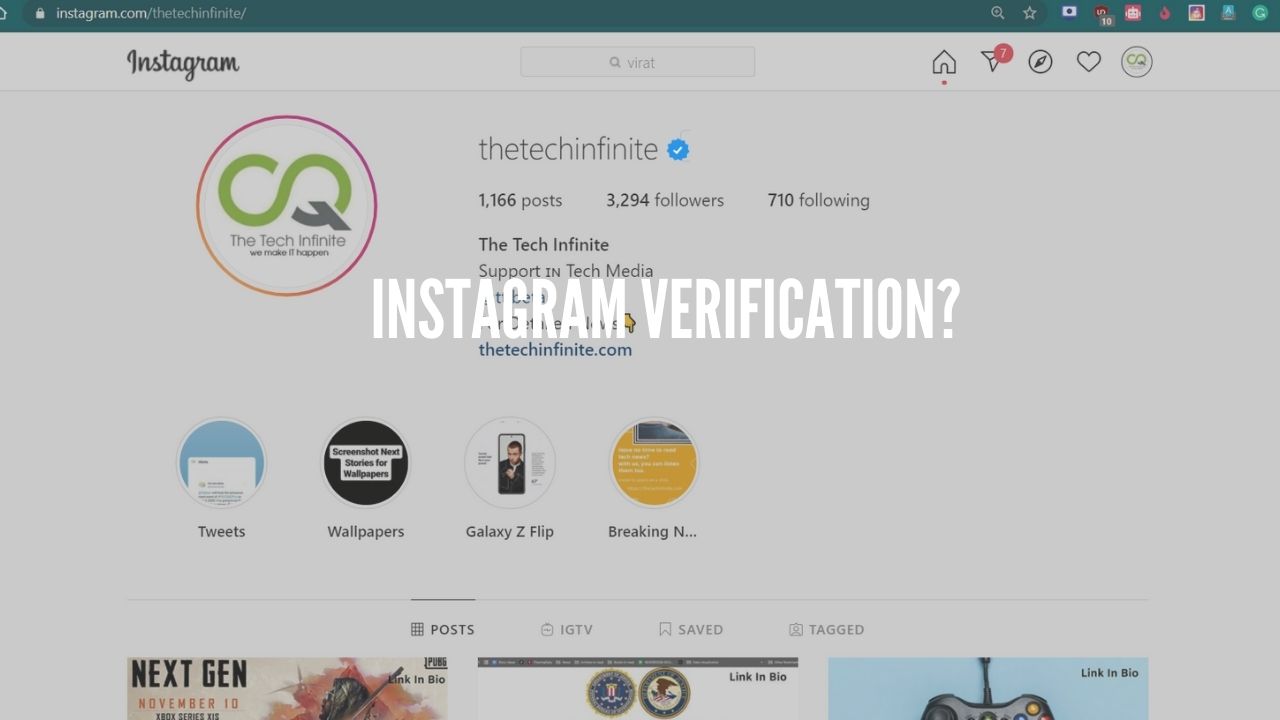 instagram verification