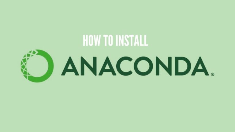 install anaconda