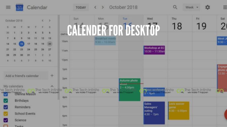 calender for desktop